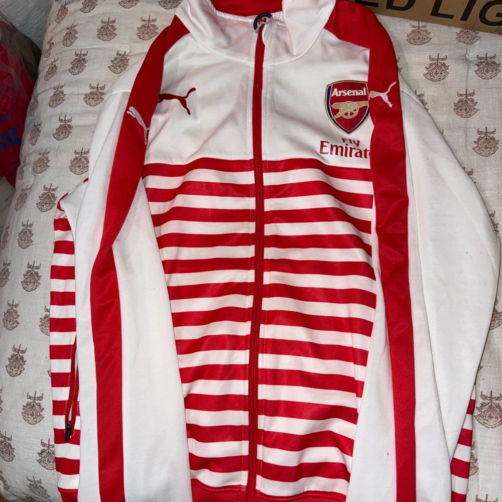 Puma Arsenal Red and White Jacket
